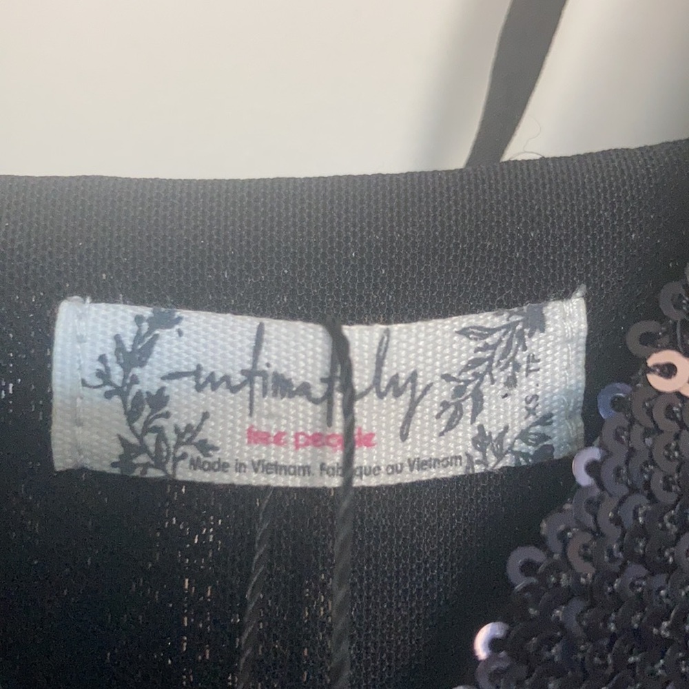 Free people black rose combo sequin dress - Picture 5 of 9